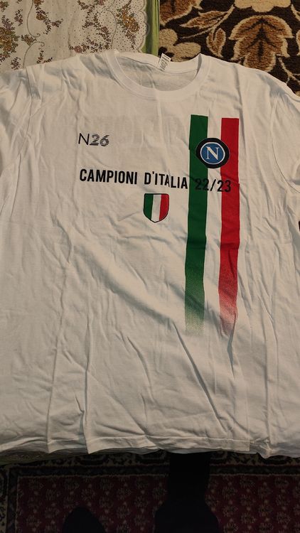 T-shirt Officiel SSC Napoli Bébé - Macron - Neuf - Réf 58041587