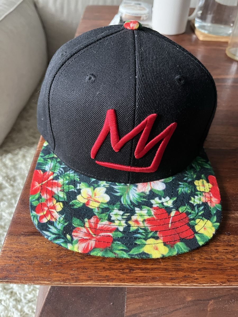 Copricapi, berretti & cappellini: Black Mammoth Snapback Cap with Floral Visor – Nuovo (secondo la descrizione) da Basel venduto da Rohan_007 3