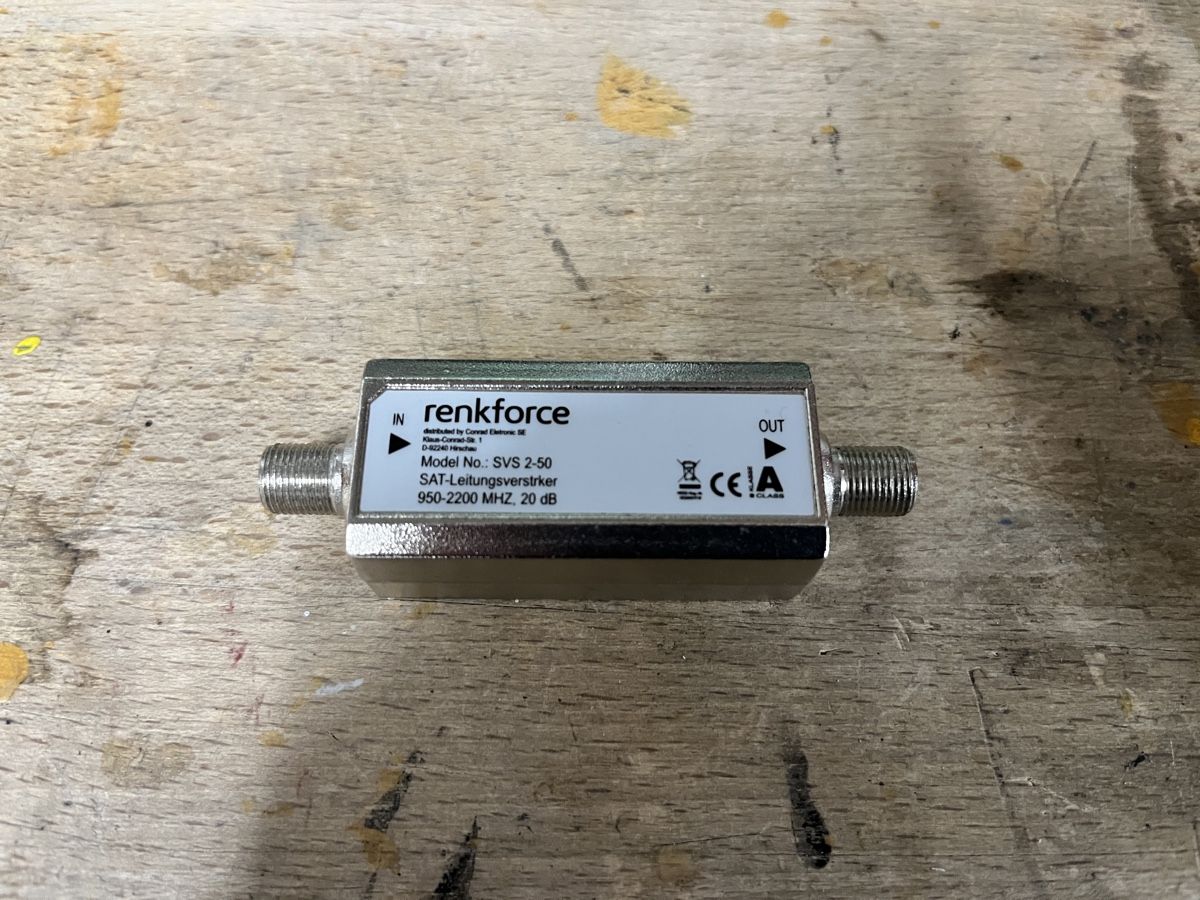 Renkforce Amplificatori: Renkforce SAT-Leitungsverstärker SVS 2-50 – Usato da Spiez venduto da Fridu99