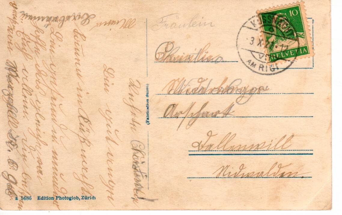 Ansichtskarten: Küssnacht  1927 – Gebraucht aus Wolhusen von Curver9 1