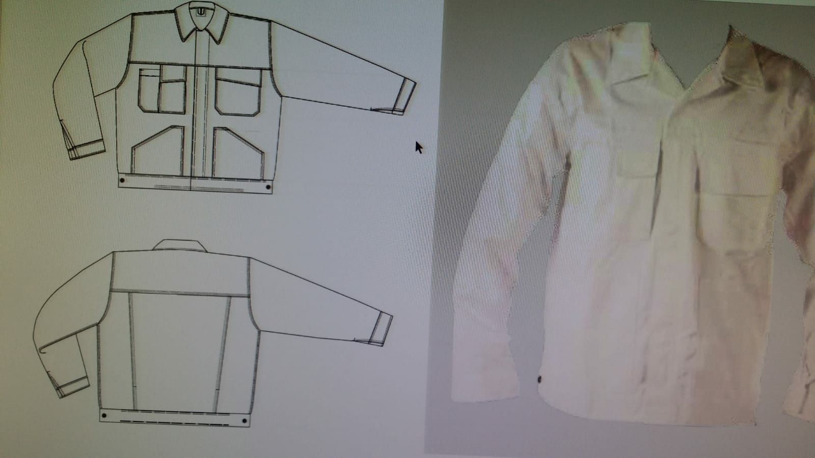 Giacche: Maler jacke Gr M-BAUMWOLLE ( NEU) – Nuovo (secondo la descrizione) da Bischofszell venduto da badza72 6