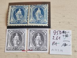 Stehende 95B.2.61 im Paar, postfrisch**, ab 1.-