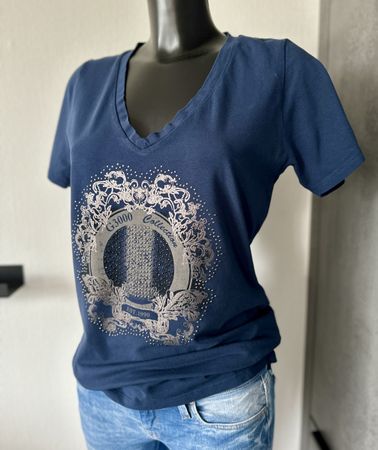 Gr 40/42 BLACKOUT Shirt mit Strass TOP