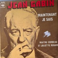 Vinyl-Single Jean Gabin - Maintenant Je Sais