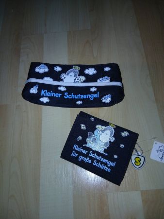 Kleine Schutzengel Federmppchen und Portemonnaie Set neu