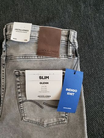 Jean Jack & Jones Glenn Slim gris taille W31 L34 neuf