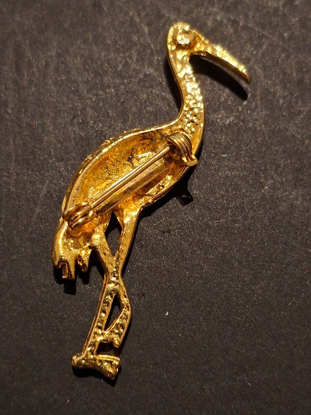 Broschen & Nadeln: Brosche Kranich Emaille – Gebraucht aus Obfelden von Kleha 1