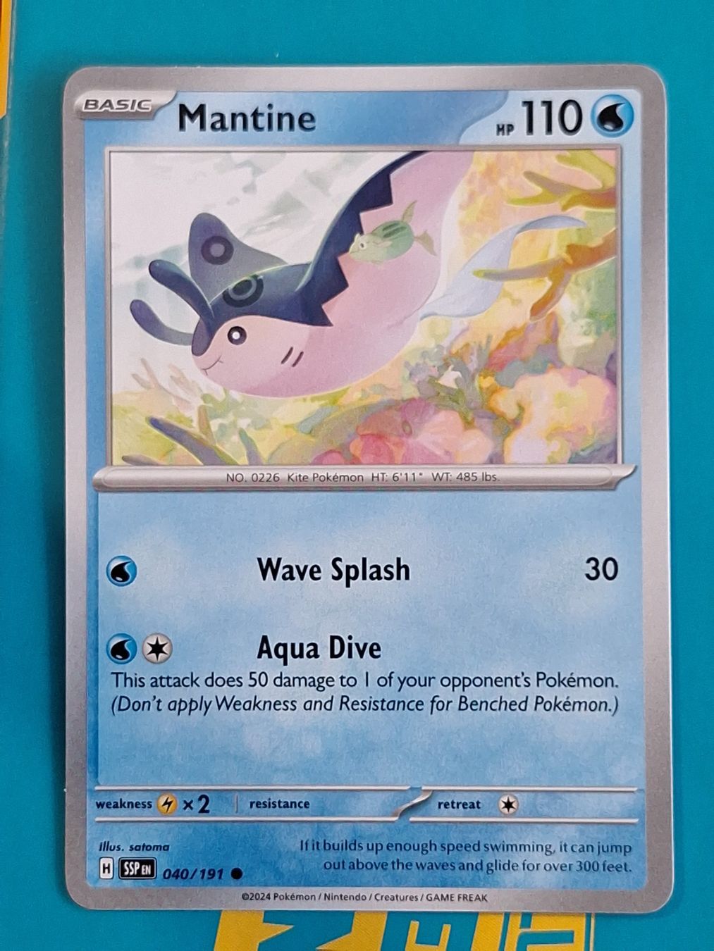 Pokémon Carte collezionabili: Mantine - Pokemon Surging Sparks – Usato da Altstätten SG venduto da GGsGameshop