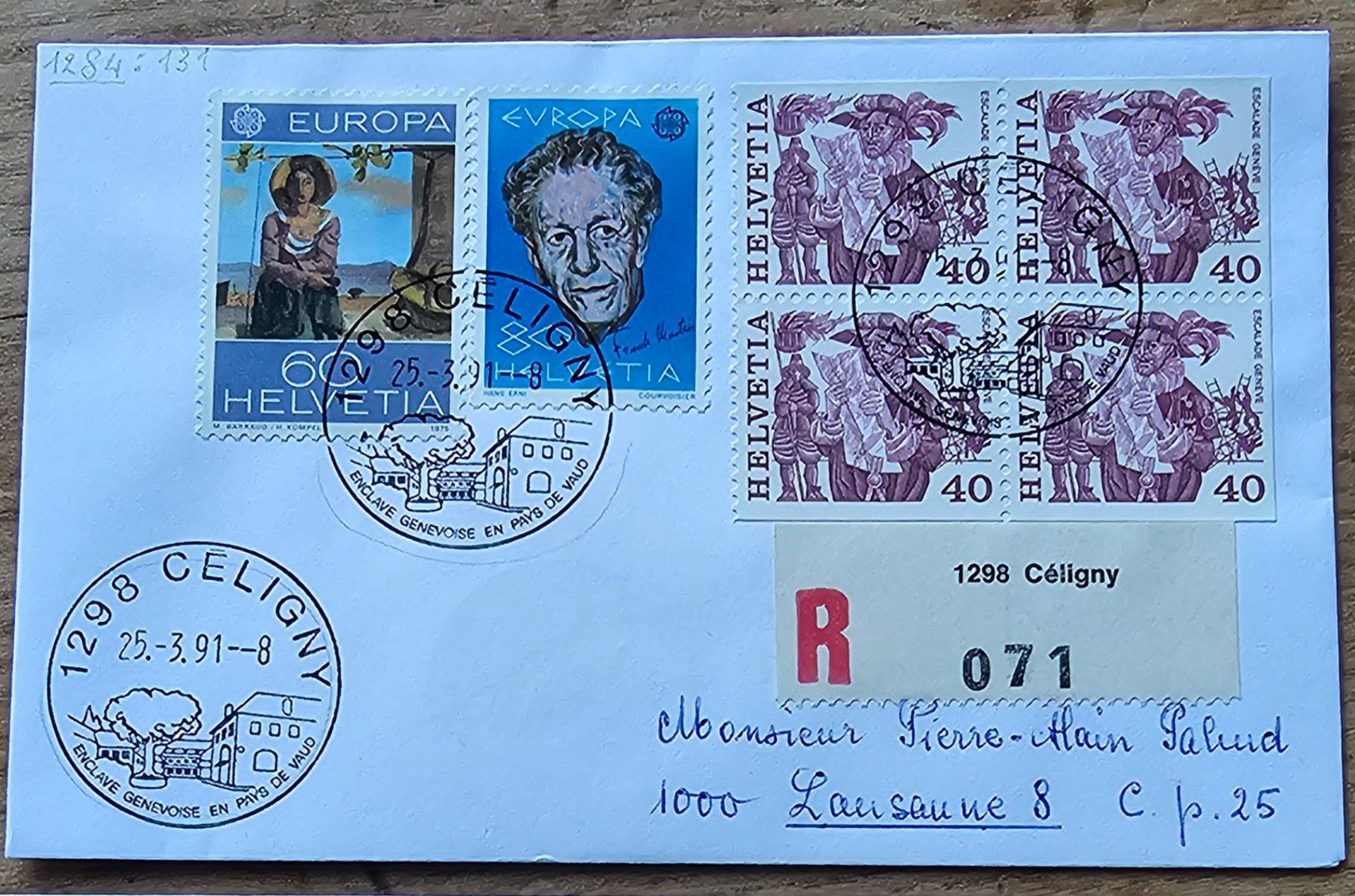 Alle Briefmarken: Sst Brief CELIGNY 25.3.91 – Neu (gemäss Beschreibung) aus Les Valettes von Nuba1