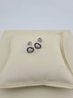 Chopard Ohrstecker Safir / Diamanten Weissgold 750