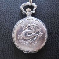 Tolle Drachen-Uhr, Taschenuhr, Pocket Watch Dragon III