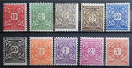 Sudan Franz. Kolonie Porto Kat. 11-20 * 1931