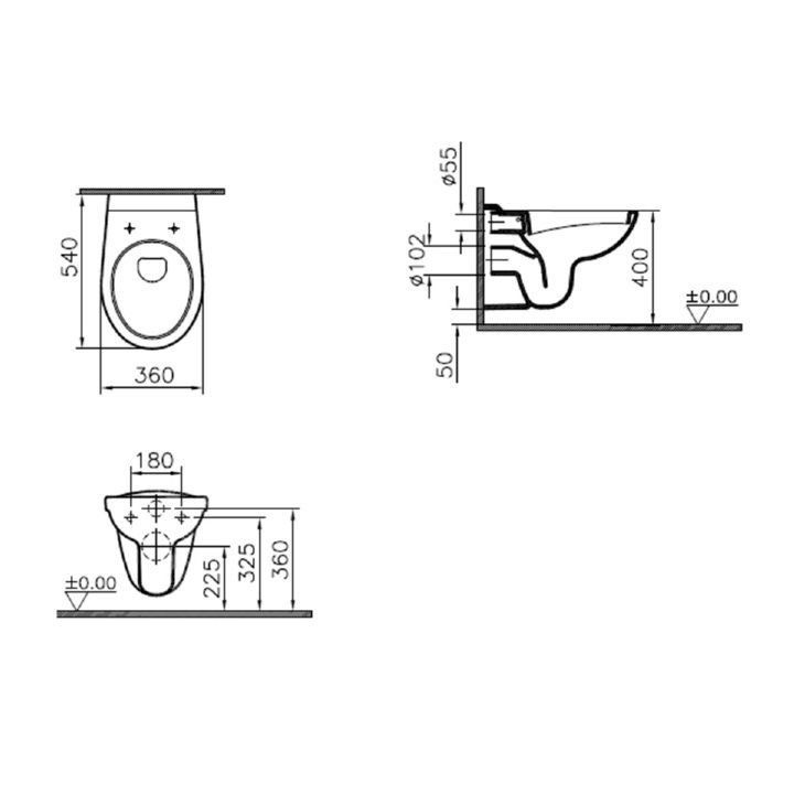WC: Vitra Norm Wand Tiefspül WC – Nuovo e nell'imballaggio originale da Bottighofen venduto da zaap 1