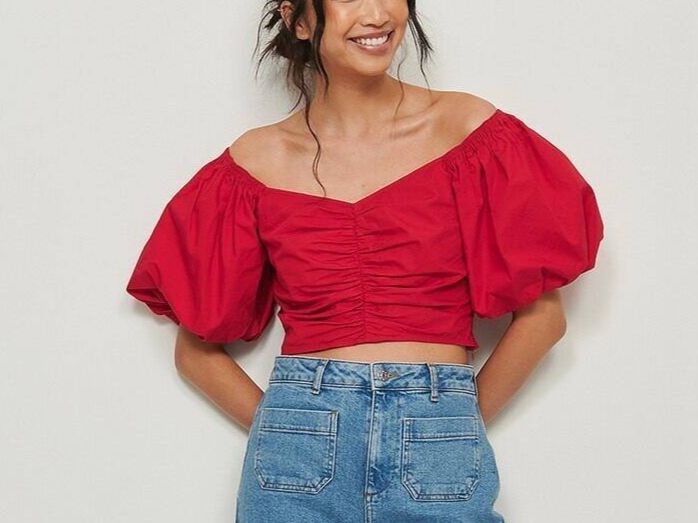 Na-kd Camicette: NA-KD off-shoulder top 100% cotton – Usato da Genève venduto da ele_b7wq