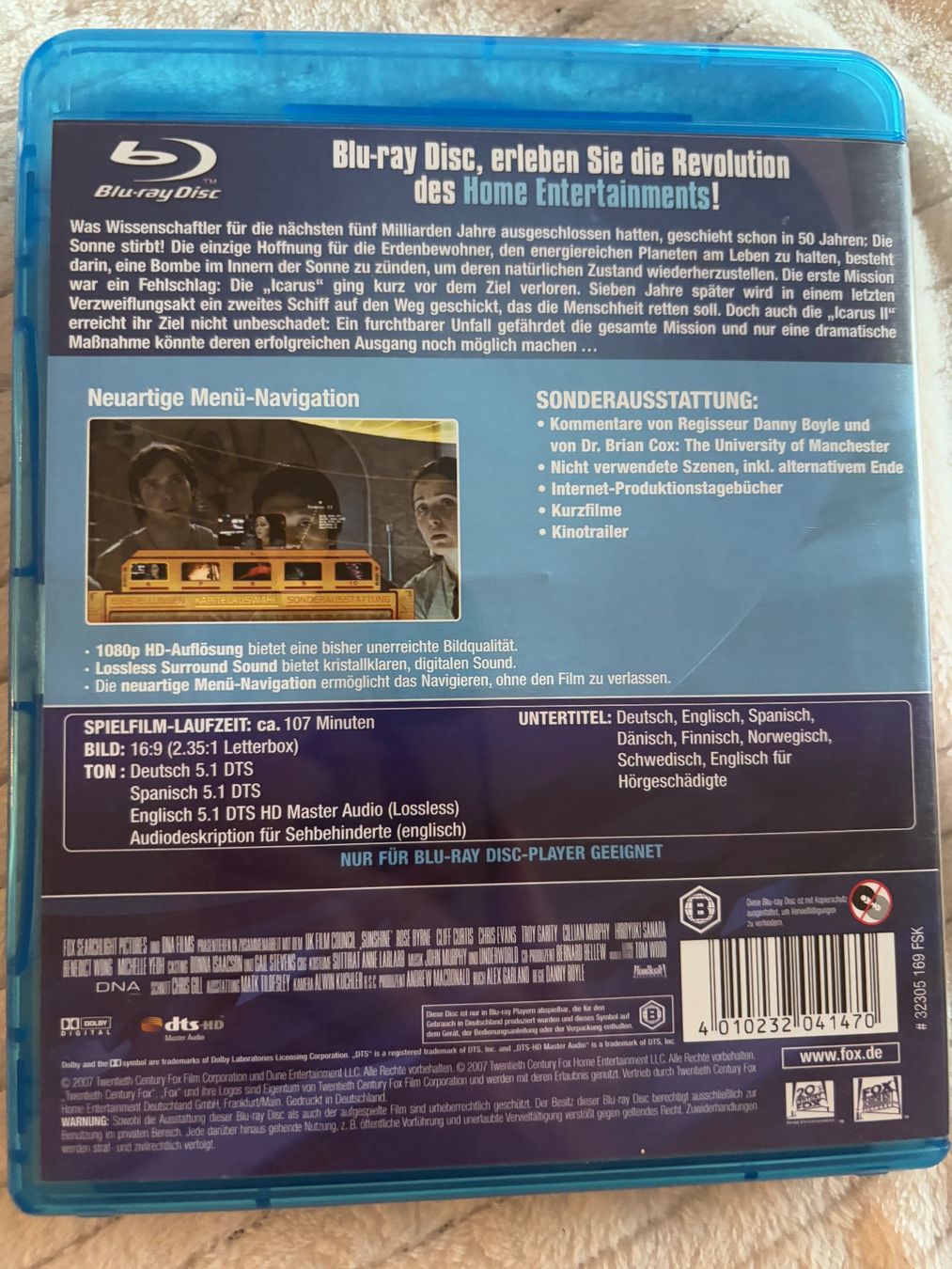 Tutti i DVDs: SUNSHINE. (DANNY BOYLE). Bluray. OOP – Usato da Basel venduto da san_2qlq 1
