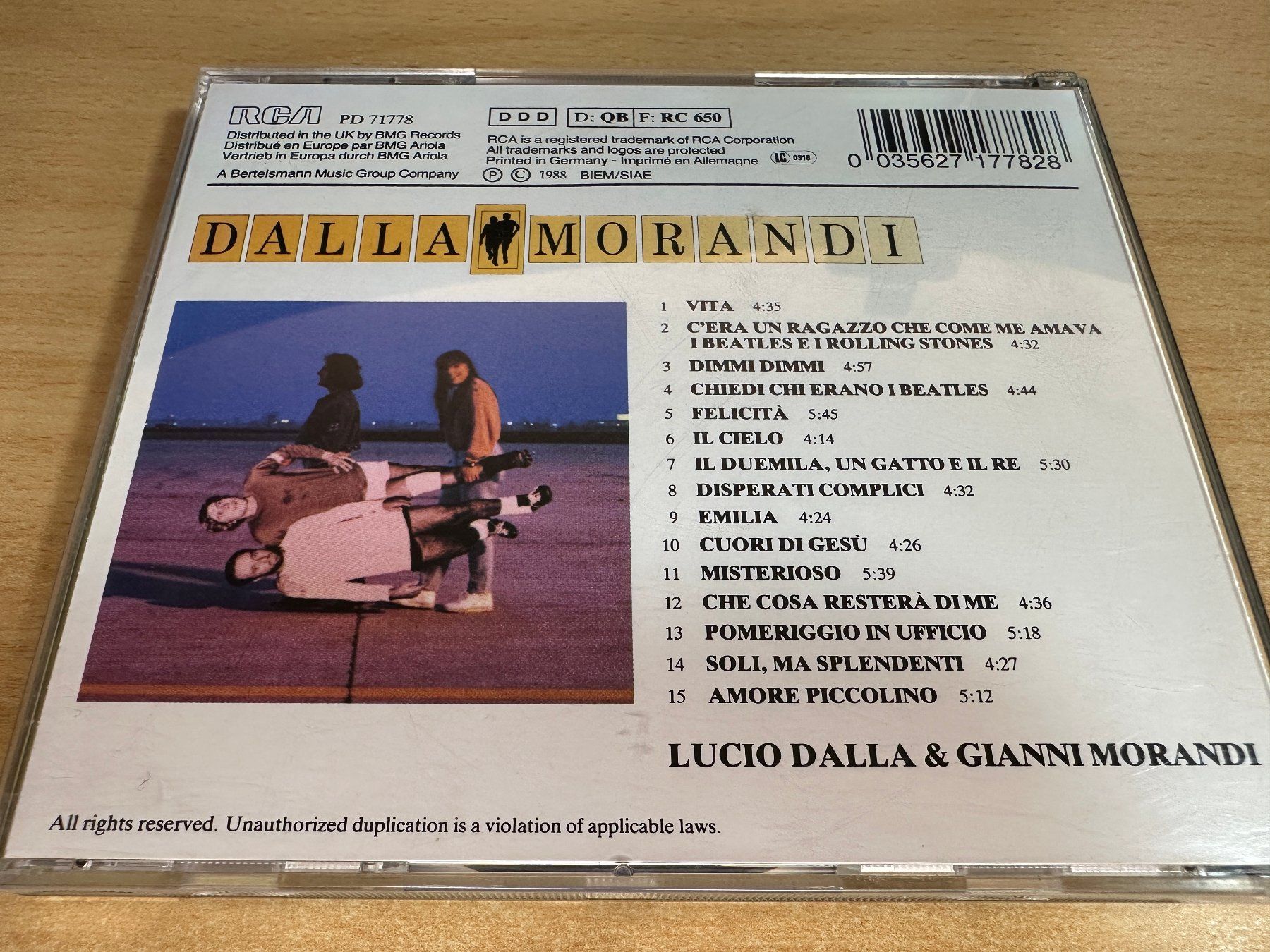 CD: X2 Dalla / Morandi – Dalla / Morandi – Usato da Rikon im Tösstal venduto da Alpenmutz 1