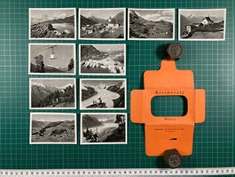 Bettmeralp, Wallis, alte Souvenir Photo Mappe, Tourismus