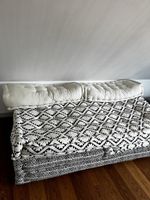 vidaXL 3-Sitzer Modularer Pouf Patchwork Stoff