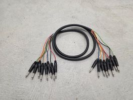 Audio Cable 2m Multicore Unbalanced 8 Channels wired