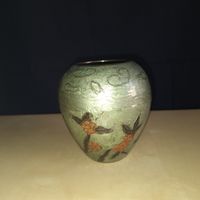 Versand möglich! Hübsche Vintage Cloisonné Vase