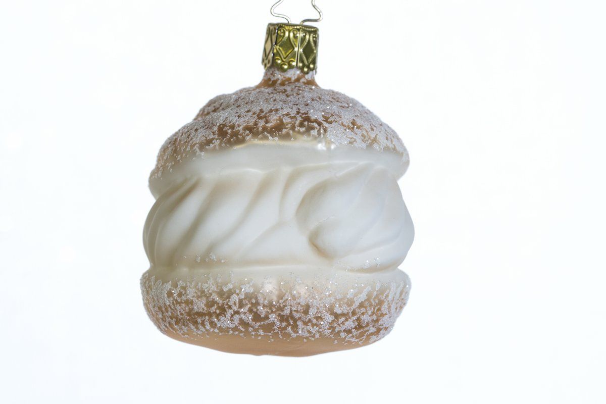 Tutte le decorazioni: Weihnachtskugel - Glasornament "Windbeutel" – Nuovo e nell'imballaggio originale da Dottikon venduto da Network01