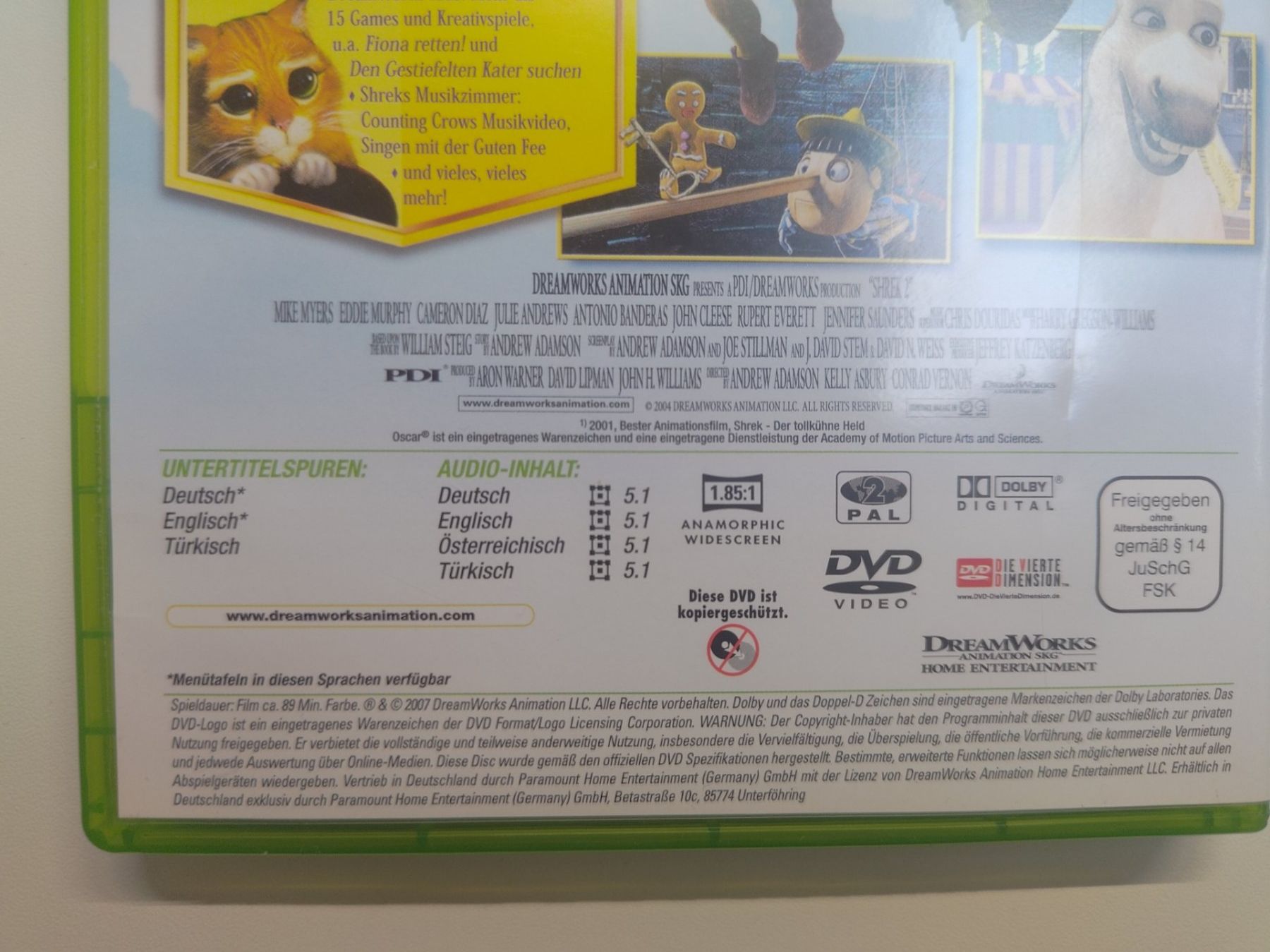 Alle DVDs: Shrek 2 – Gebraucht aus Liestal von Kratzilla 3