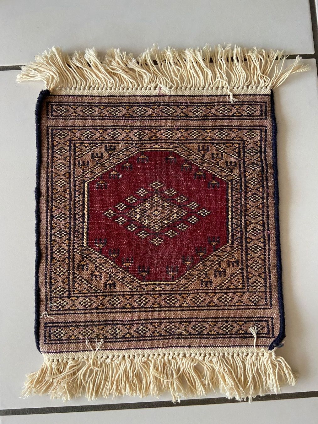 Tappeti: Vintage Teppich/Brücke, Orient Design, Rot/Beige, Top! – Usato da Aedermannsdorf venduto da Paula_anja 1