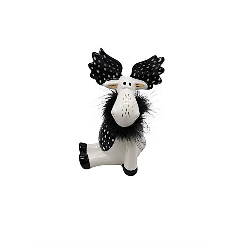 Tutte le decorazioni: Deko Hirsch sitzend, Keramik H19cm weiss – Nuovo e nell'imballaggio originale da Wettingen venduto da Swala 1