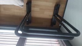 Dip Station Fitnessständer schwarz höhenverstellbar