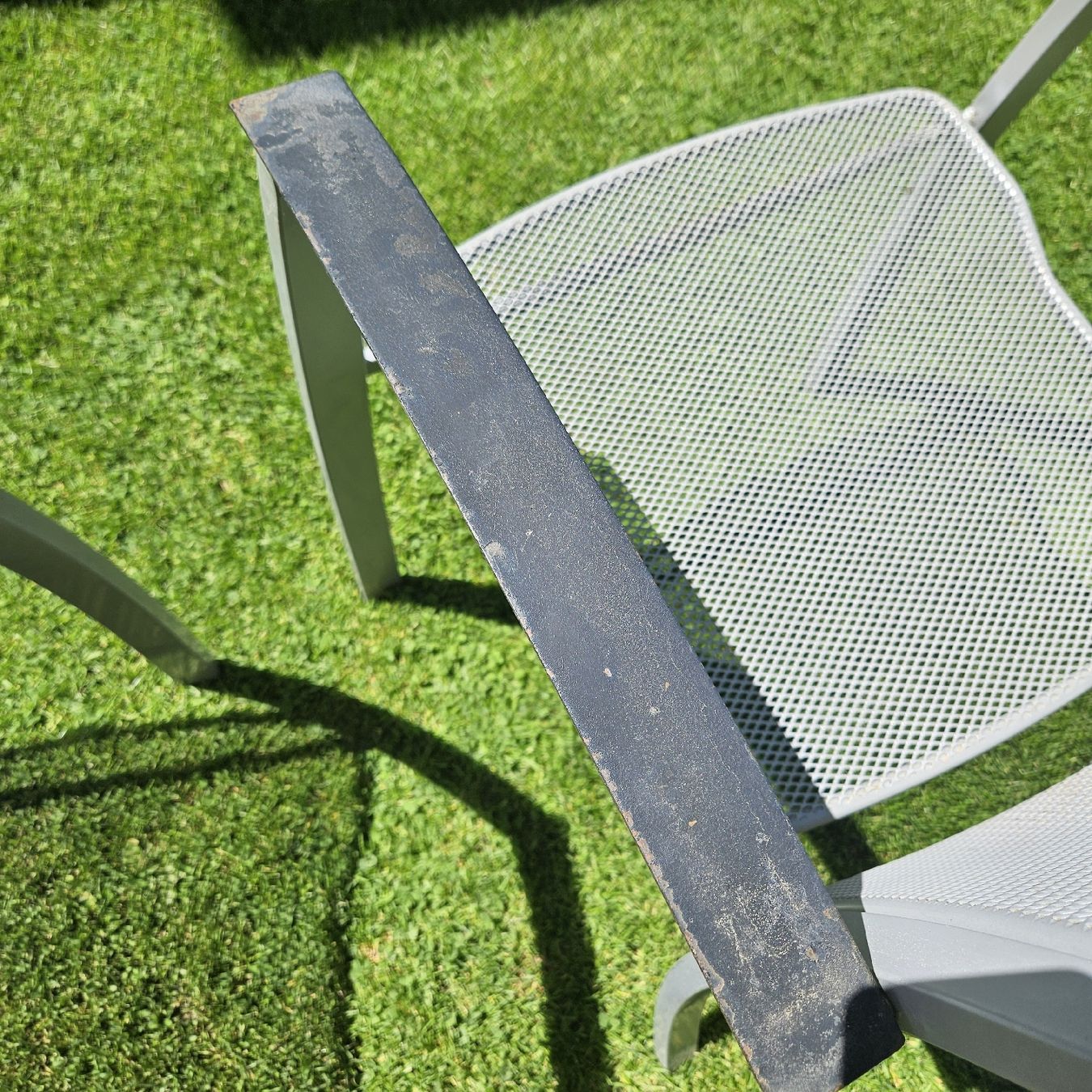 Sedie: 6 robuste Gartenstühle aus Metall  – Usato da Rothenthurm venduto da bianci61 1