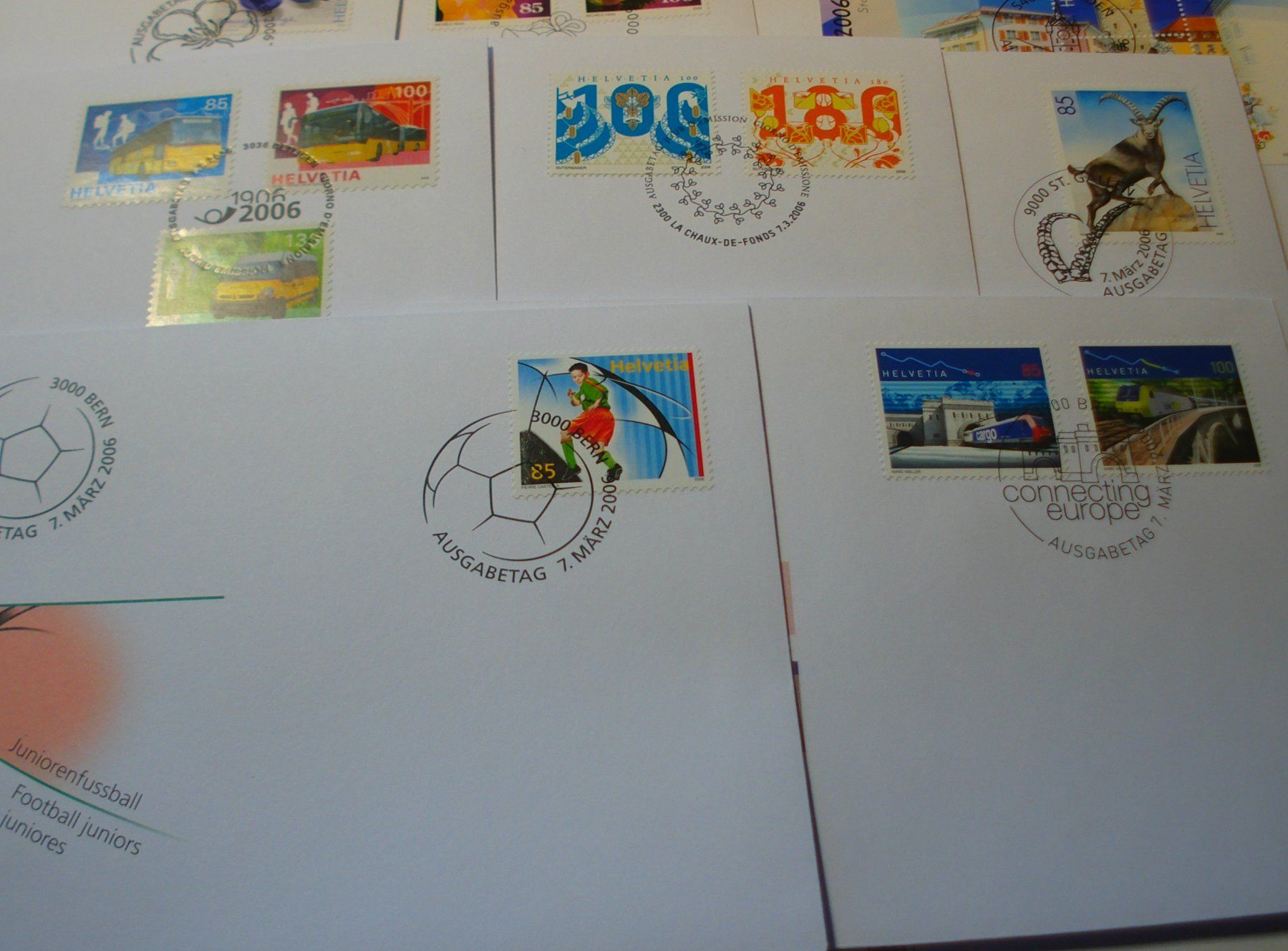 Tous les timbres: Set FDC 2006, 20 Belege – D'occasion à Niederwil AG par morostahu 2