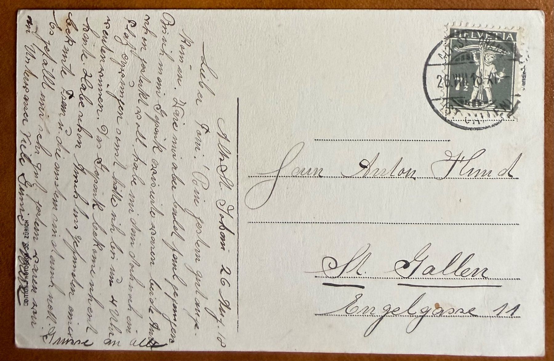 Cartoline postali: Alt St. Johann - Panorama 1918 – Usato da Lutry venduto da Ediego 1