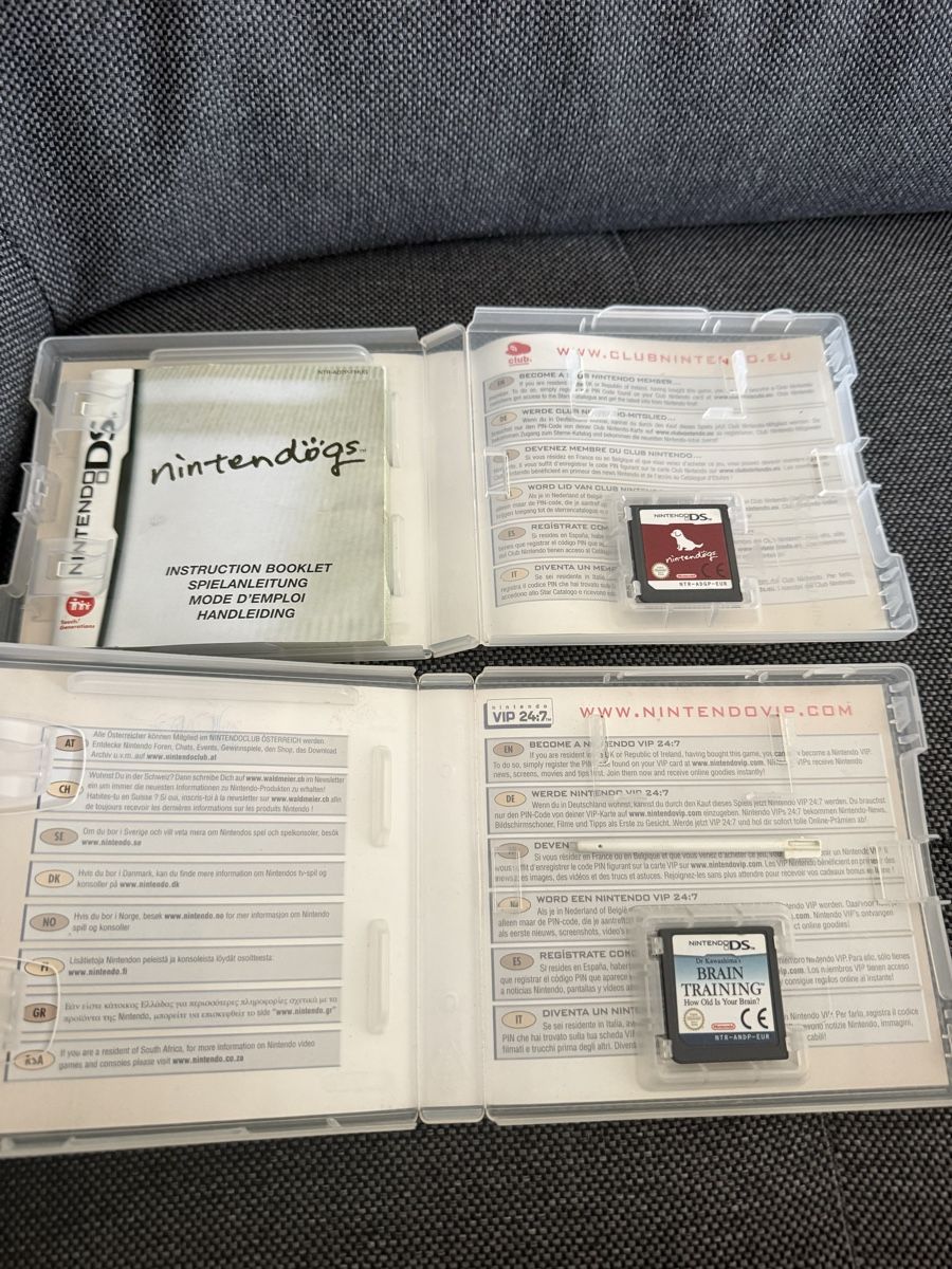 Nintendo Giochi: 2 Nintendo DS Spiele Nintendogs und Brain Training – Usato da Buchs SG venduto da and_d8tp