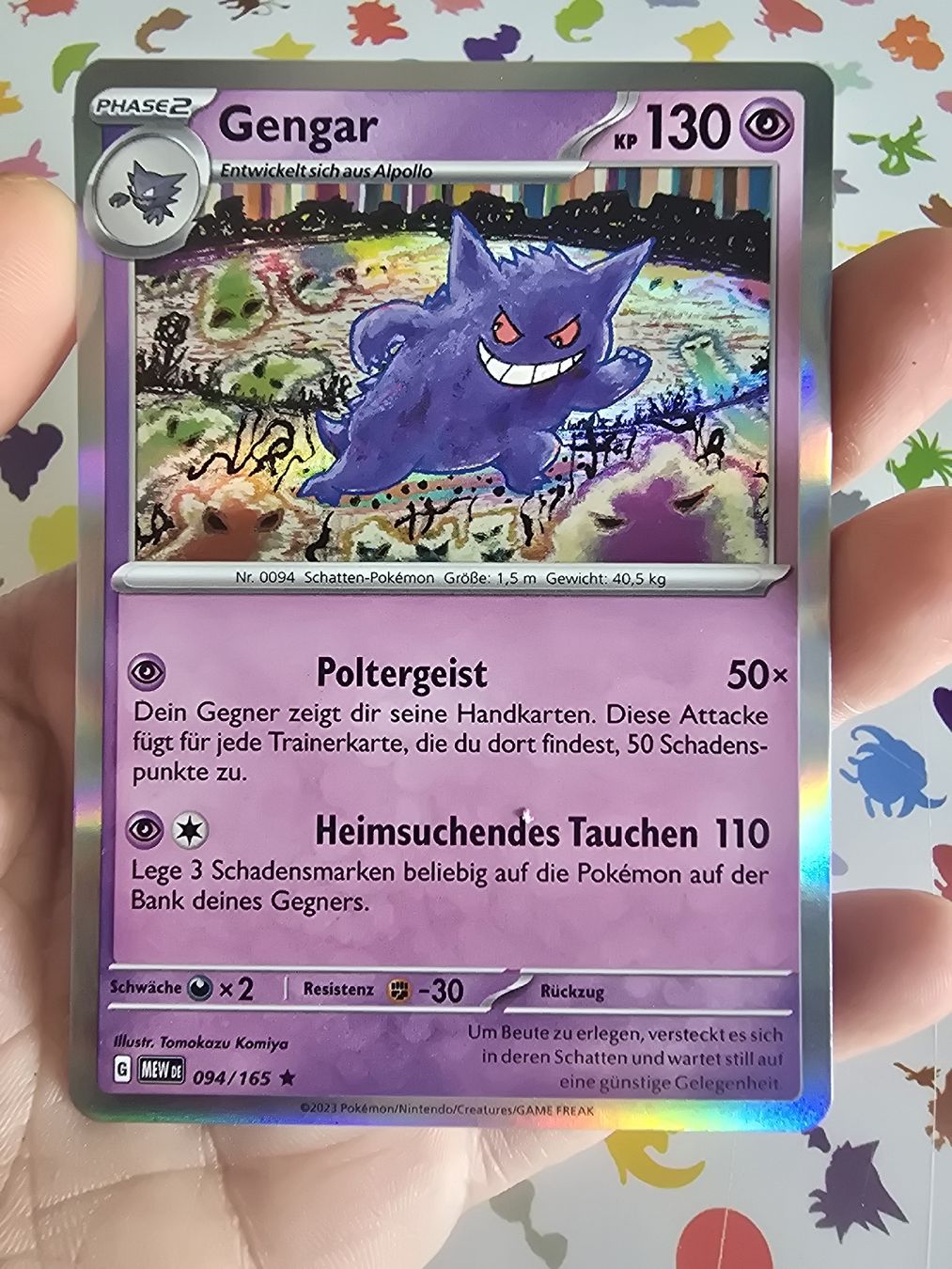 Pokémon Carte collezionabili: Pokemon, Gengar Holo 094/165, DE – Nuovo (secondo la descrizione) da Pfäffikon SZ venduto da gmw_8nk9 1