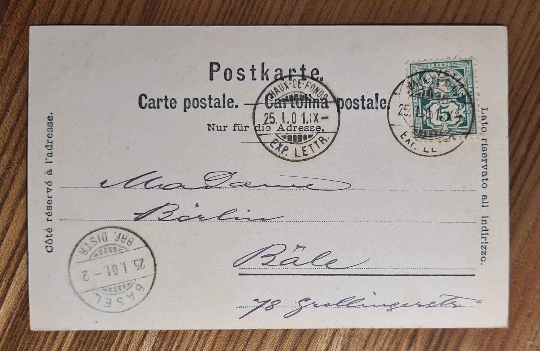 Cartoline postali: Montreux 1901 – Usato da Ebikon venduto da Donar50 1