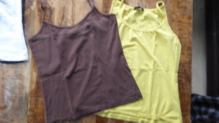 2 Tops Gr M  H&M gelb&braun