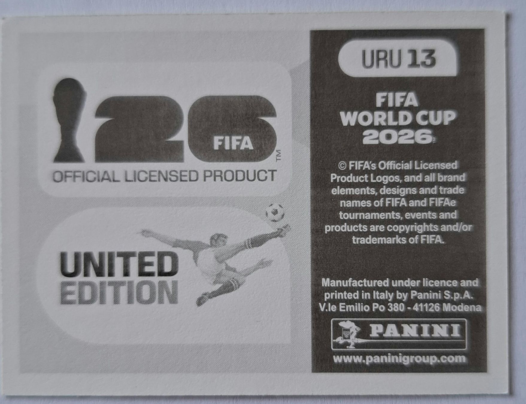 Panini Carte collezionabili: WM 2026 Paninibild Nr. URU13 – Nuovo e nell'imballaggio originale da Rotkreuz venduto da keerthdi 1