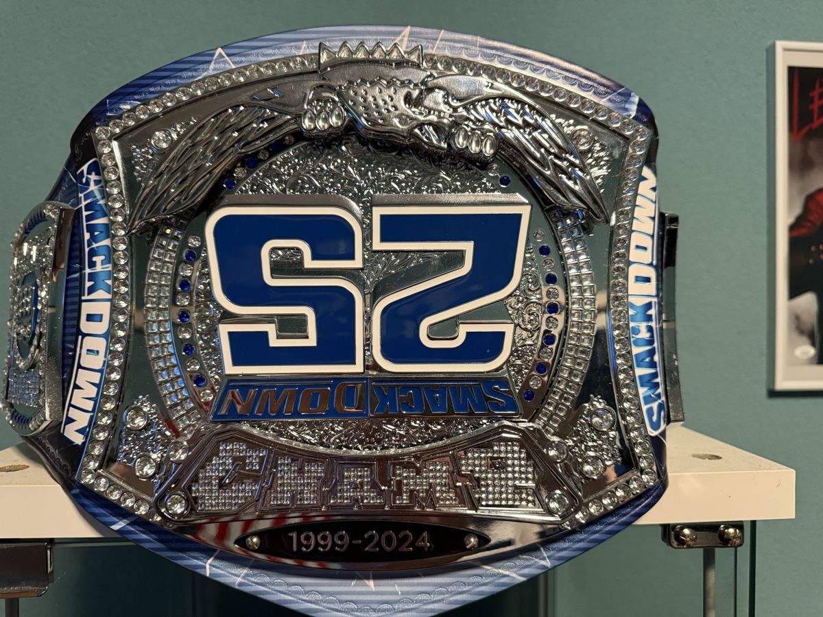 Spielzeuge: WWE SmackDown 25 Years Limited Edition Spinner Replica Title – Neu (gemäss Beschreibung) aus Reinach AG von Kenji95