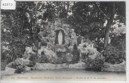 Orsonnens - Pensionnat Ste-Marie Ecole Menagere - Grotte