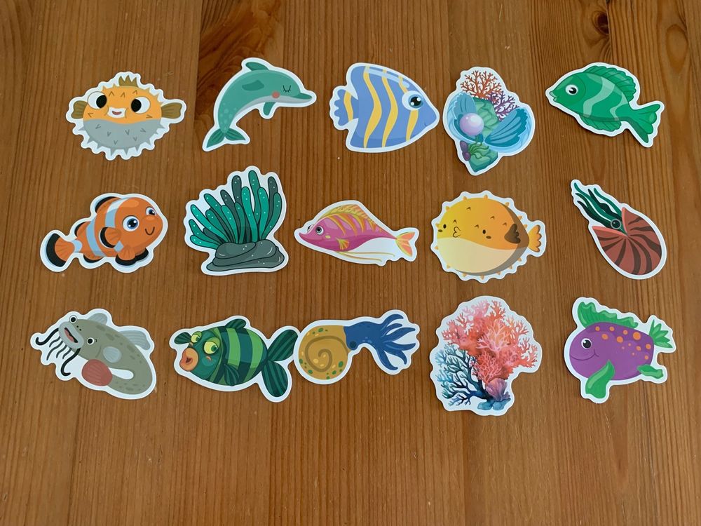15x Sticker Meer & Fische (Neu und originalverpackt) in Geneve für CHF ...
