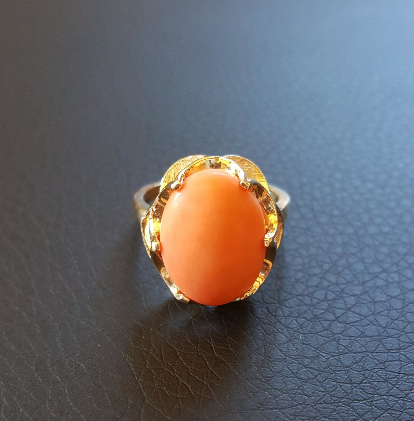 Anelli: Massiv 585 Gold Ring Mit Koralle – Usato da Wald ZH venduto da Dasilver 4