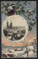 St. Gallen, Ortsansicht, Winterpanorama,