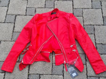 Noémi Kent "Paris" /Kunstleder?/Damen / Jacke / Rot / Gr. S