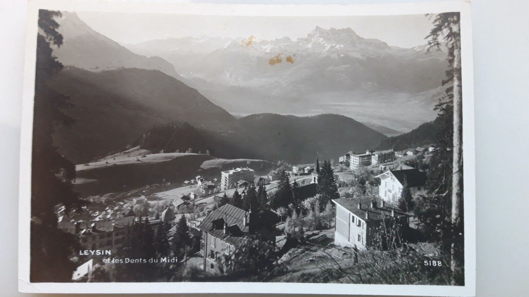 Cartoline postali: Leysin et les Dents du Midi – Usato da Sargans venduto da nicsam1815
