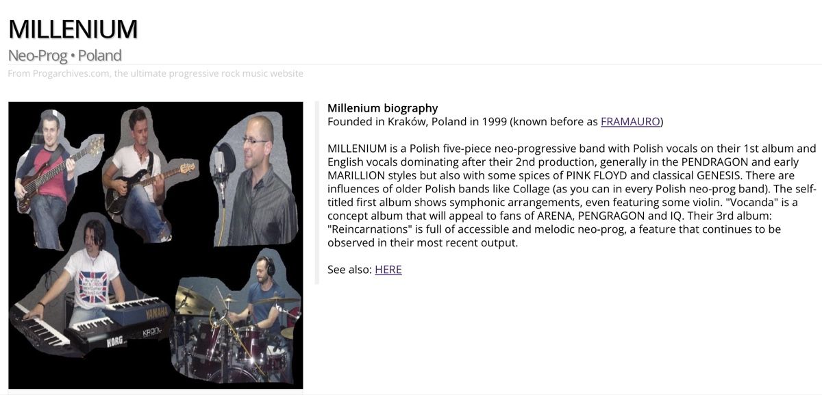 CD: Progressive Rock — MILLENNIUM CD – Usato da Arcegno venduto da Denni 3