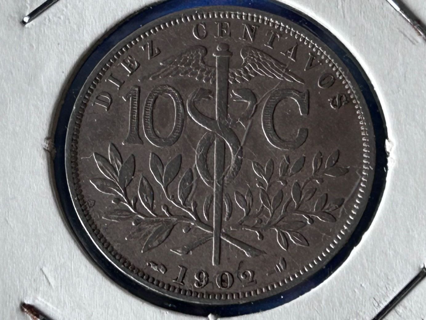 Tutti le monete: Bolivia - 10 Centavos 1902 – Usato da Corcelles NE venduto da AJKader