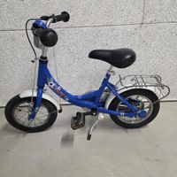 Kinderfahrrad Puky blau gebraucht mit Gepäckträger