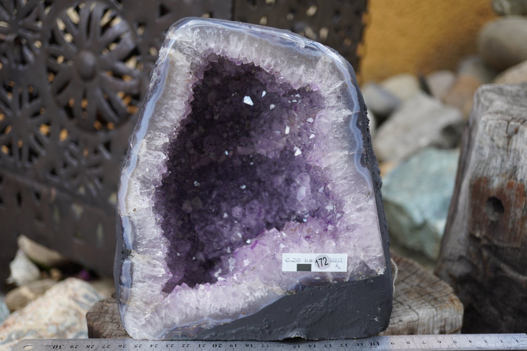 Minerali & Pietre curative: Amethyst   Druse  6.28kg     20cm x18cm    TOPSTONE – Nuovo e nell'imballaggio originale da Eschenbach SG venduto da topstone