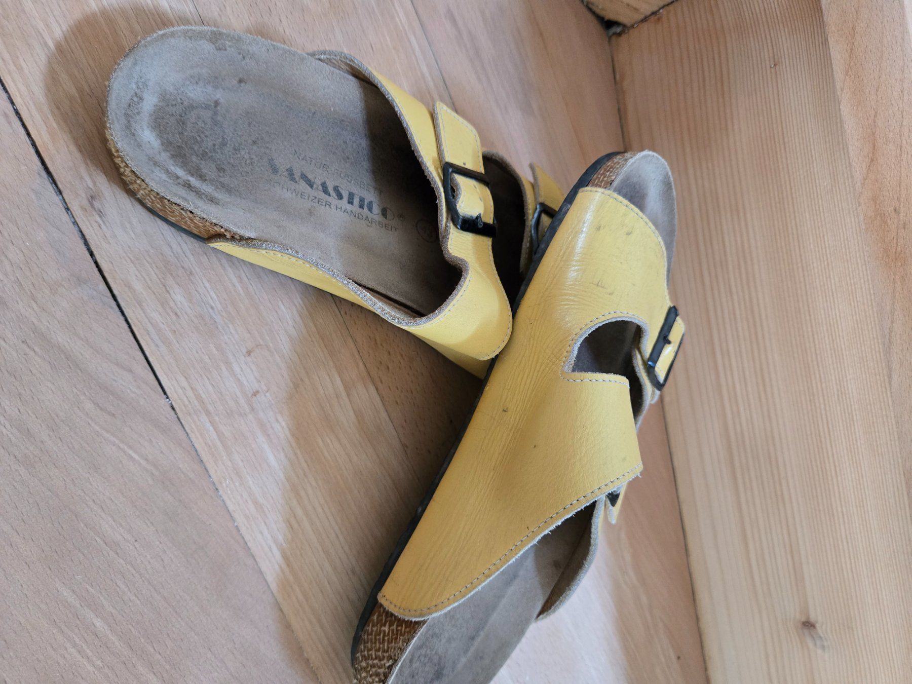 Scarpe da uomo: Sanastico Ledersandalen Gr. 43 – Usato da Unterterzen venduto da elebo 5