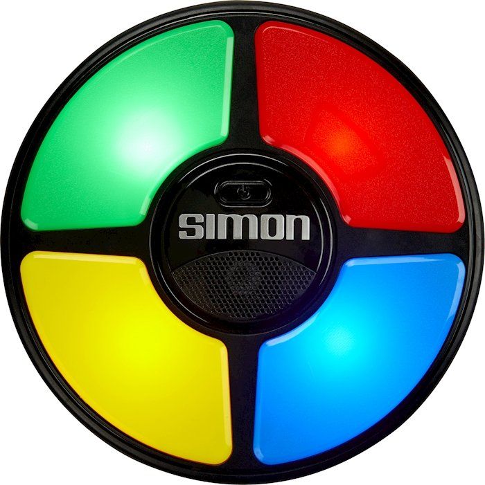 Hasbro Giochi: Jeu de mémoire Simon / Simon-Memory-Spiel – Nuovo e nell'imballaggio originale da Boudry venduto da step2blind